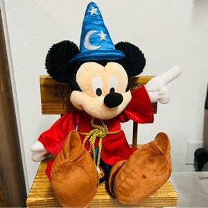 Disney Parks Mickey Mouse Plush Fantasia Light Up Hat & Finger Sorcerer